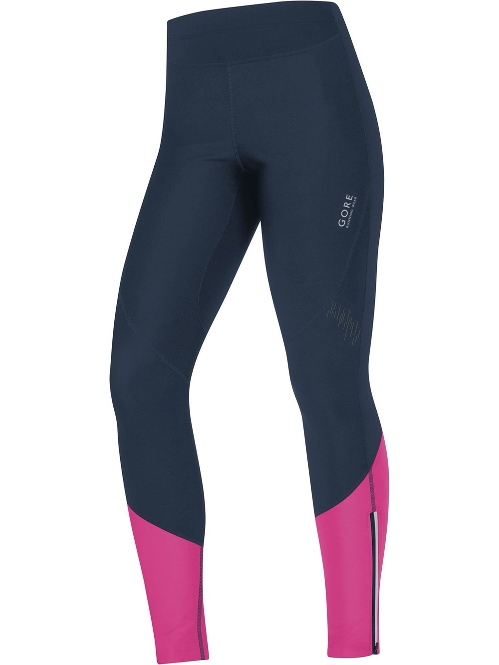 Gore running wear windstopper Women’s Navy and Pink RunningTights size M
